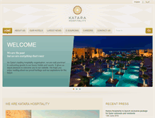 Tablet Screenshot of katarahospitality.com